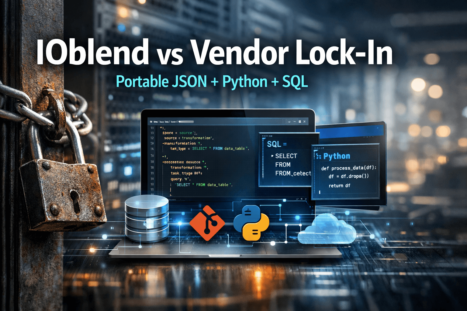 IOblend vs Vendor Lock-In: Portable JSON + Python + SQL