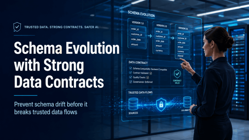 Schema Evolution Without Chaos Strong Data Contracts Enforced In Pipelines - IOblend Schema-Evolution-Without-Chaos-Strong-Data-Contracts-Enforced-In-Pipelines