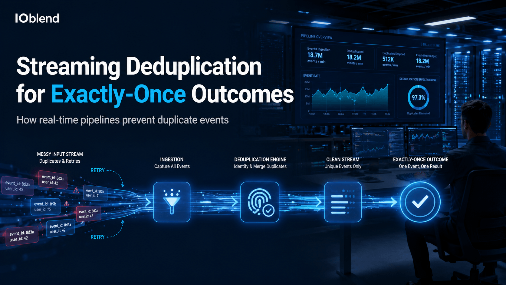 Deduplicate Streaming Events IOblend